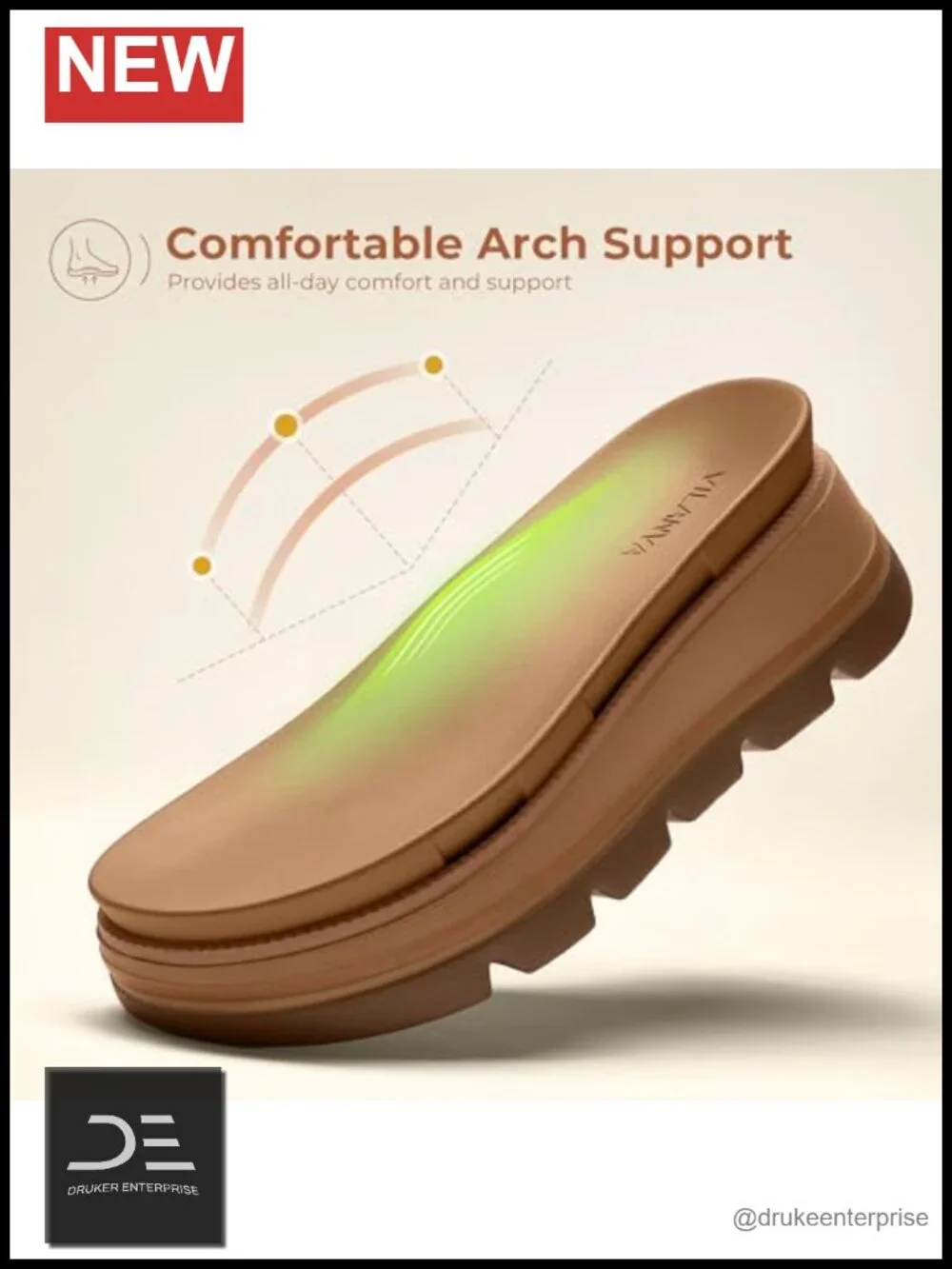 Platform Sandals Wedges Slides Open Toe Chunky Non-Slip EVA Summer Vacation